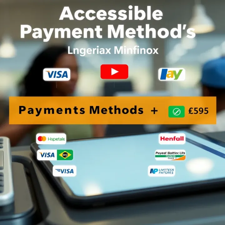 Payment Methods Accessible to Nigerian Traders on Infinox Graphic illustrating diverse payment methods available for Nigerian traders using Infinox platform