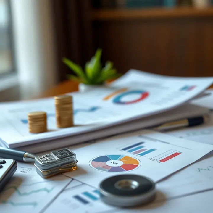 Visual concept of effective fund management showing financial planning documents and charts relevant to Nigerian business context