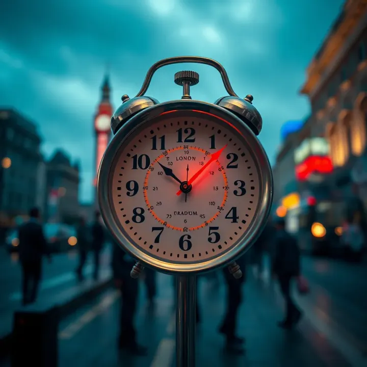 Clock showing London forex session trading hours adjusted to Nigerian local time