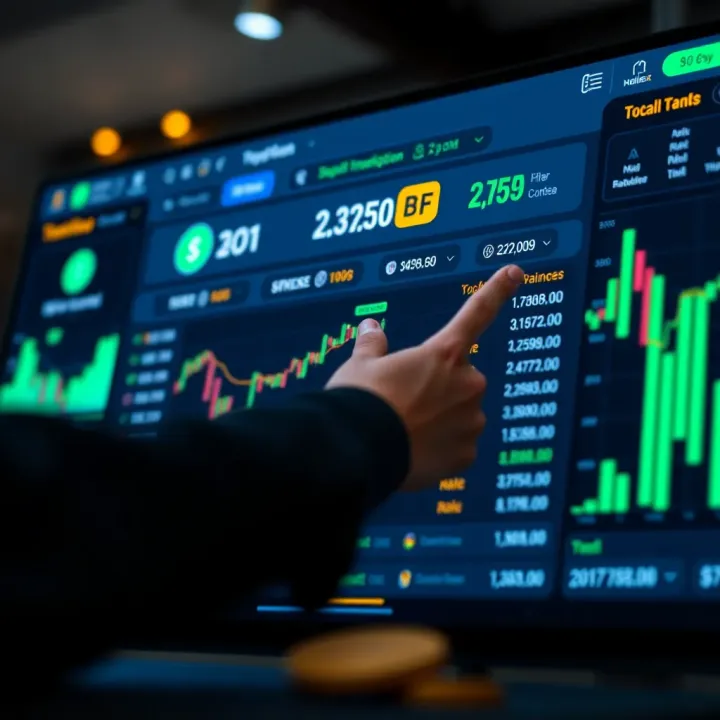 Secure digital wallet interface showing cryptocurrency balances and transaction history