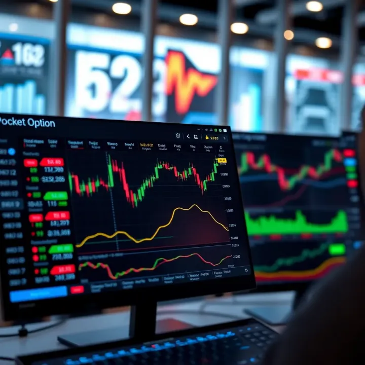 Pocket Option Trading Platform Interface Overview User interface showing trading options and charts on Pocket Option platform