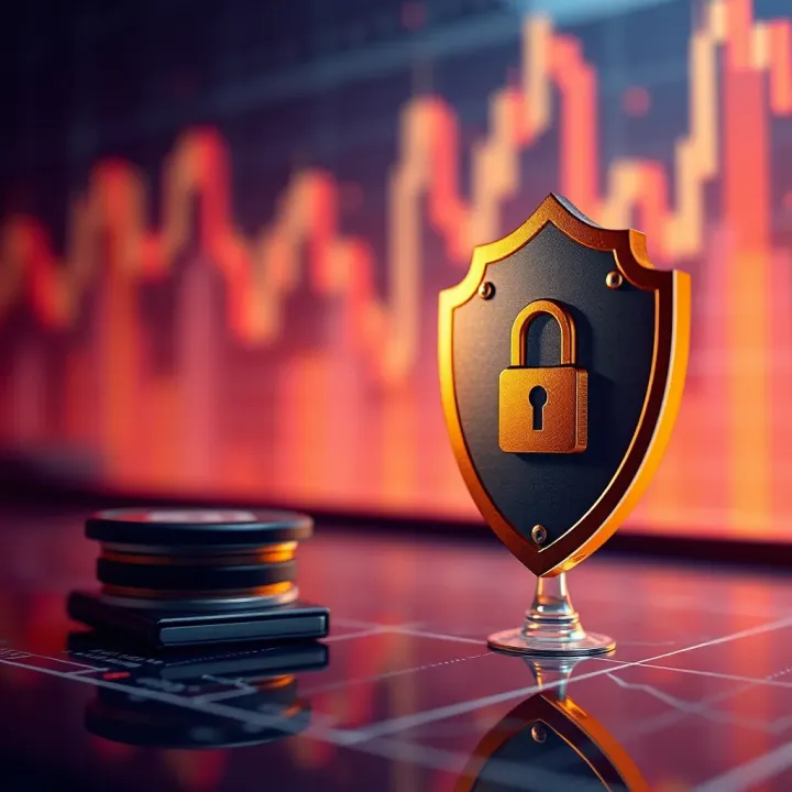 Illustration of a secure digital wallet and shield symbolizing safe forex transactions in Nigeria