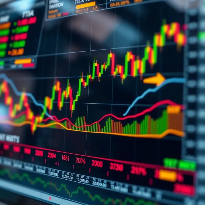 Chart displaying price movement patterns of synthetic indices with highlighted volatility and market trends