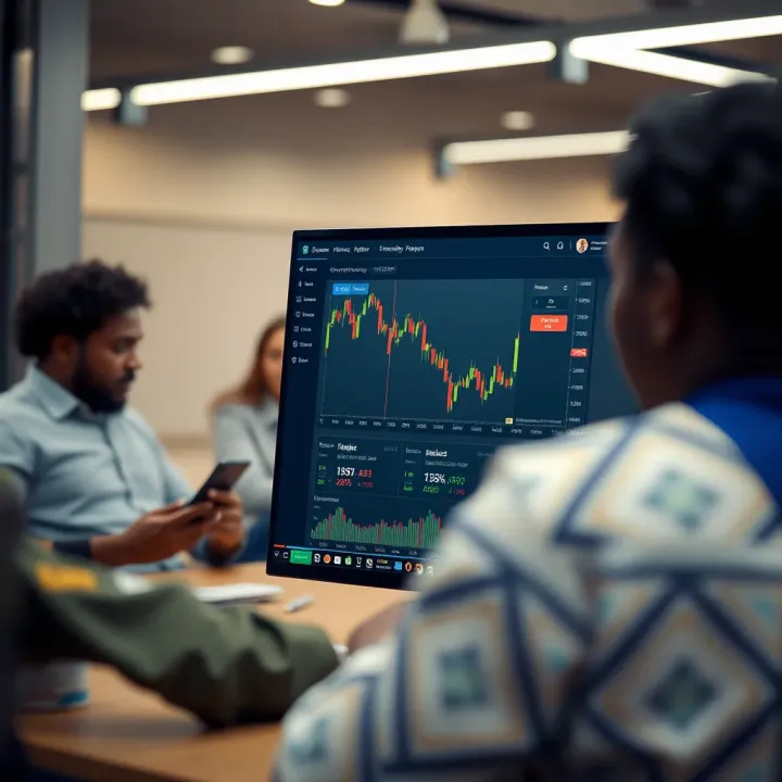 Interface showcasing community interaction and trading ideas exchange within the TradingView network