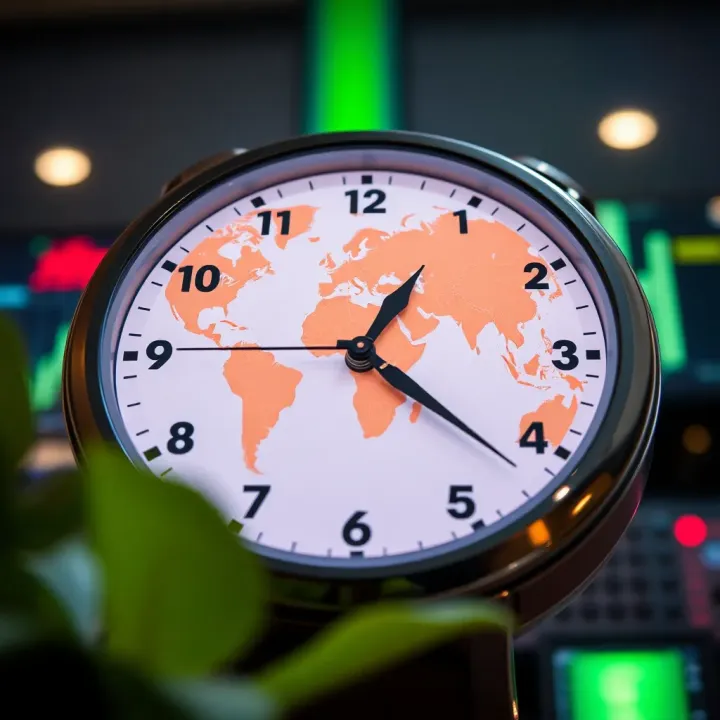 World clock showing Asian forex trading session aligned with Nigerian local time