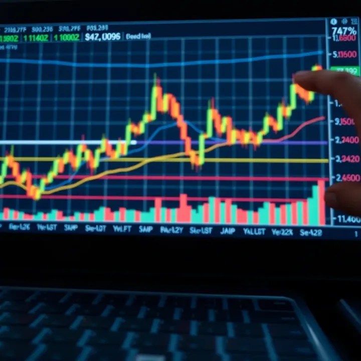 Common Chart Patterns in Financial Trading Illustration depicting common chart patterns like head and shoulders, double top, and triangle formations used in financial markets