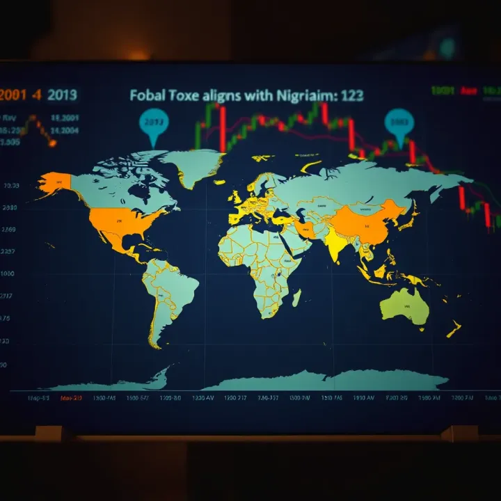 World map highlighting major forex trading sessions and their corresponding times in Nigerian local time