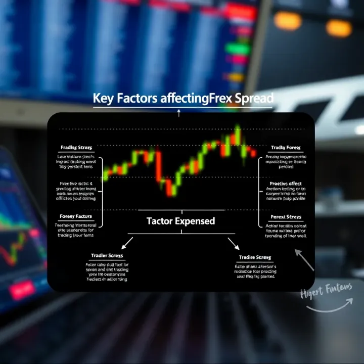 Key Factors Affecting Forex Spread and Trading Expenses Diagram explaining factors influencing forex spread and their effects on trading costs