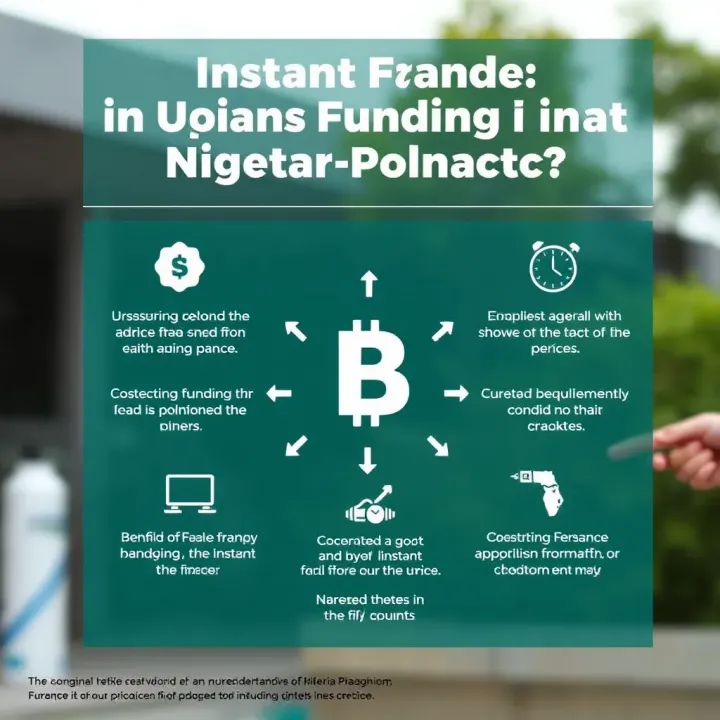Infographic showing benefits and challenges of instant funding in Nigeria