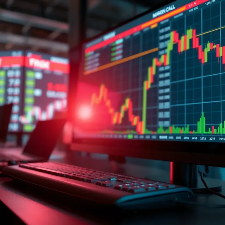Risk Management and Margin Calls in Forex Trading Visual representation of risk management and margin call concepts in forex trading