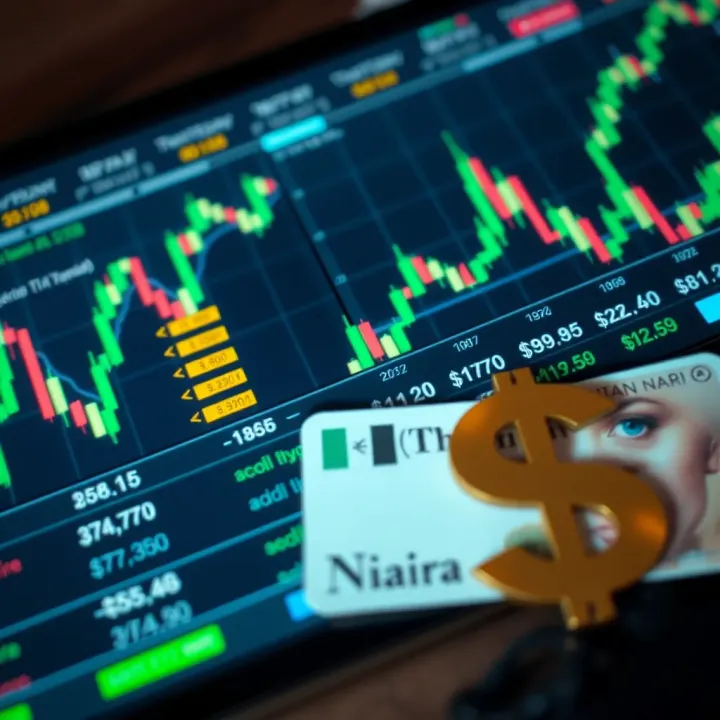 Secure online trading platform with currency pairs and Nigerian Naira symbol