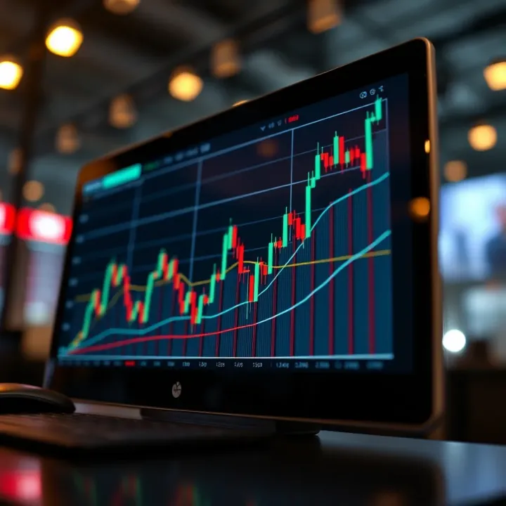 Graph depicting the dynamics of trading competitions in financial markets
