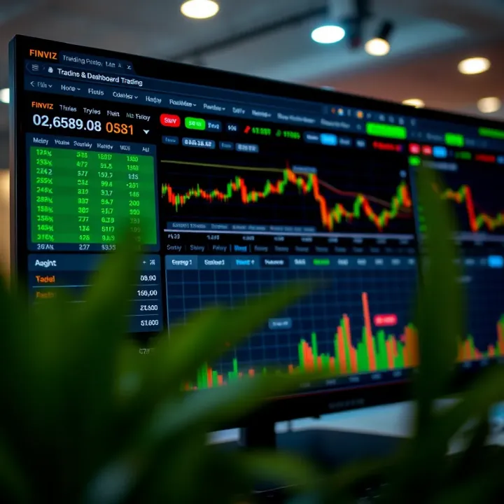 Finviz platform showing forex trading charts and market overview