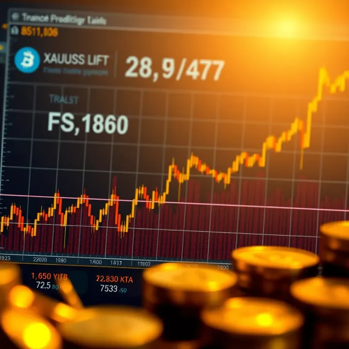 Chart showing gold price trends influenced by economic and geopolitical factors