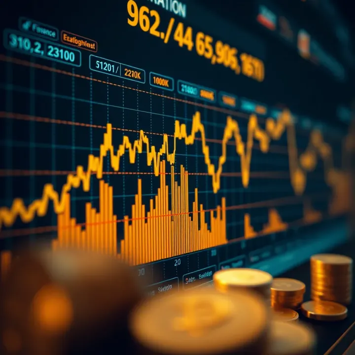 Graph illustrating market sentiment indicators and risk factors affecting gold trading